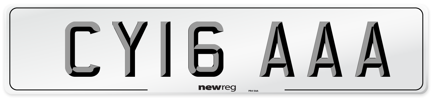 CY16 AAA Number Plate from New Reg